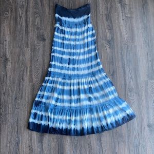 Aerie, strapless tie dye dress